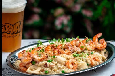 Arroz à Piamontese com Camarões